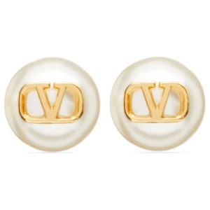 Valentino Garavani-Vlogo Signature Earrings With Pearls