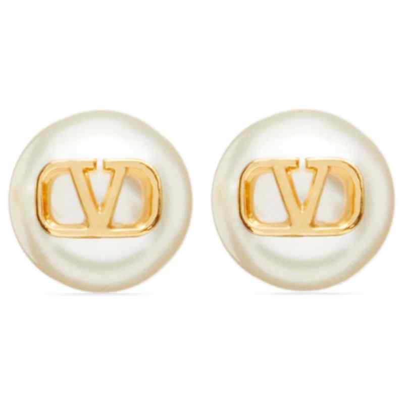 Valentino Garavani-Vlogo Signature Earrings With Pearls
