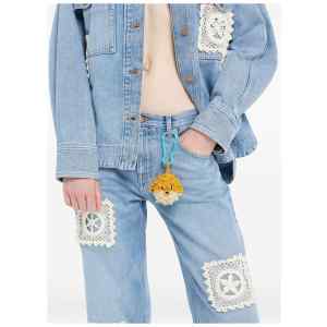 Alanui Handmade Puffer Fish Crochet Key Holder