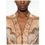 Zimmermann V-neck long sleeves Wanderlust linen midi dress