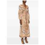 Zimmermann V-neck long sleeves Wanderlust linen midi dress