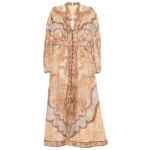 Zimmermann V-neck long sleeves Wanderlust linen midi dress