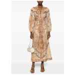 Zimmermann V-neck long sleeves Wanderlust linen midi dress
