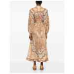Zimmermann V-neck long sleeves Wanderlust linen midi dress