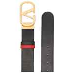 Valentino Garavani-Reversible Vlogo Signature Belt In Glossy Calfskin 40 Mm
