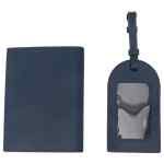 Emporio Armani Asv Recycled Saffiano Leather Passport Holder And Tag Gift Box