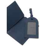 Emporio Armani Asv Recycled Saffiano Leather Passport Holder And Tag Gift Box