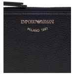 Emporio Armani Zipped, Tumbled-Leather Card Holder