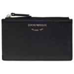Emporio Armani Zipped, Tumbled-Leather Card Holder