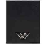 Emporio Armani Asv Regenerated Saffiano Leather Passport Holder With Eagle Plate