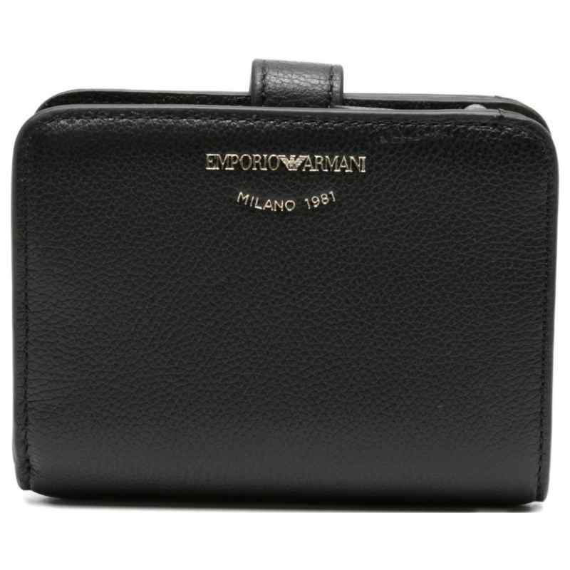 190159004-ss26-earmanimain-ew003034af19568uc001 Emporio Armani Tumbled-Leather Bi-Fold Wallet