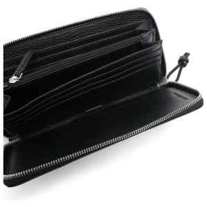 Emporio Armani Tumbled Leather Wallet With Wrap-Around Zip