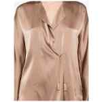 Forte Forte V-neck Silk satin shirt