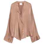 Forte Forte V-neck Silk satin shirt