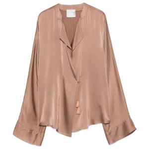 Forte Forte V-neck Silk satin shirt