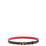 Valentino Garavani-VLogo Signature Reversible Belt in Shiny Calfskin 30mm