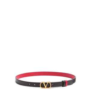 Valentino Garavani-VLogo Signature Reversible Belt in Shiny Calfskin 30mm