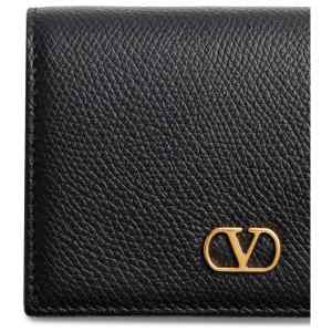Valentino Garavani-VLogo Signature Grainy Calfskin Wallet