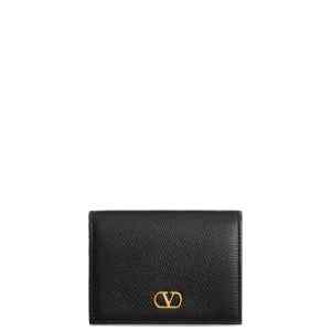 Valentino Garavani-VLogo Signature Grainy Calfskin Wallet