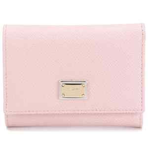 Dolce & Gabbana-Women's Pink Leather Flap French Wallet