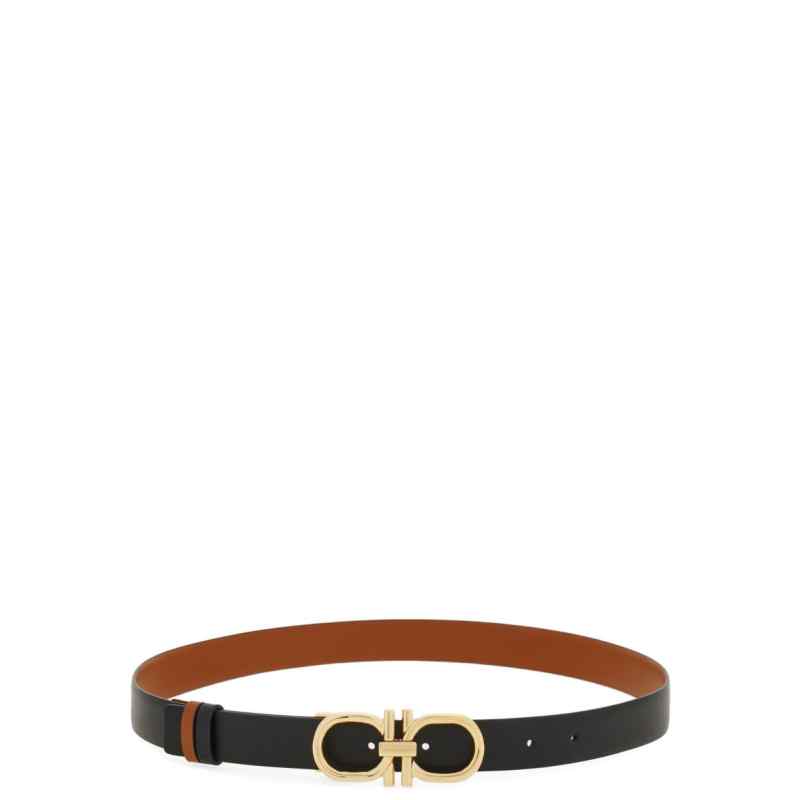 190166474-ss26-ferragamopre-230458790123001 Ferragamo Reversible And Adjustable Gancini Belt