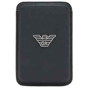 Emporio Armani Asv Regenerated Saffiano Magnetic Card Holder