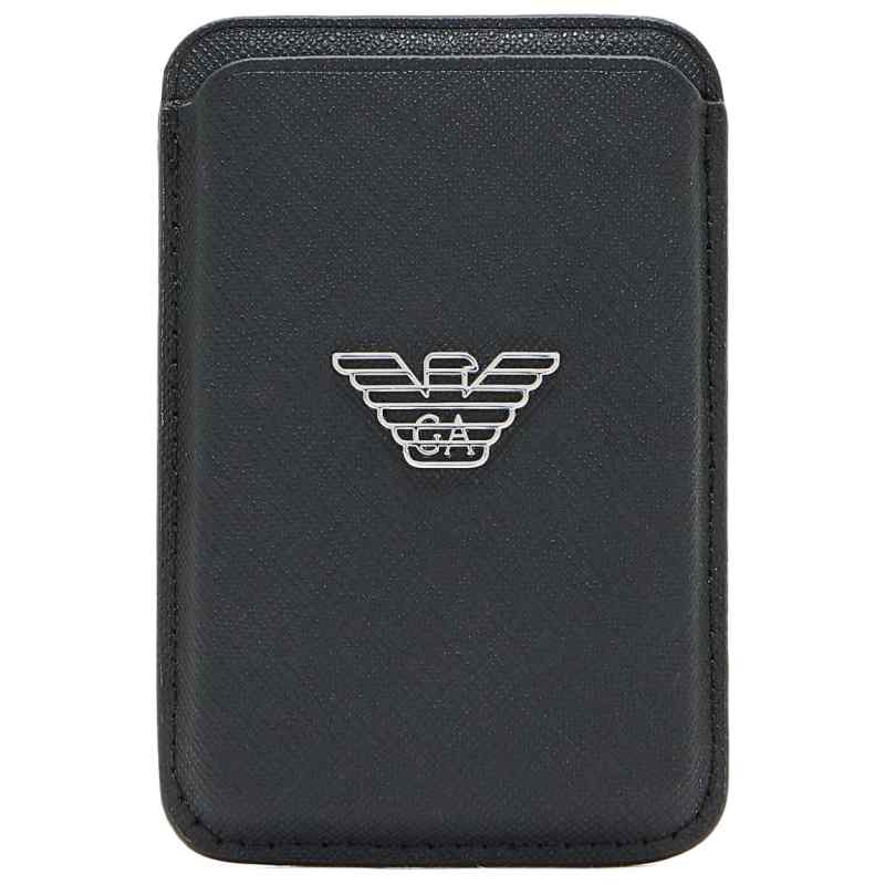 Emporio Armani Asv Regenerated Saffiano Magnetic Card Holder