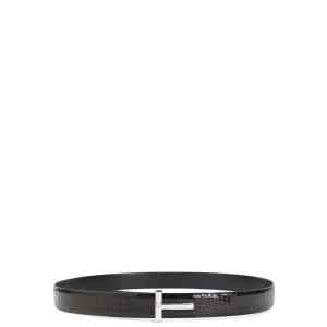 Tom Ford T-shaped buckle silver-tone hardware Leather belt