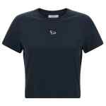 Maison Kitsuné Fox-Embroidered Cotton T-Shirt