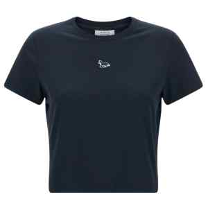 Maison Kitsuné Fox-Embroidered Cotton T-Shirt