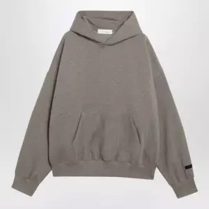 Fear of God Essentials Taupe cotton fleece hoodie