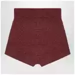 Fear of God Essentials Burgundy Honeycomb Shorts