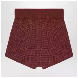 Fear of God Essentials Burgundy Honeycomb Shorts