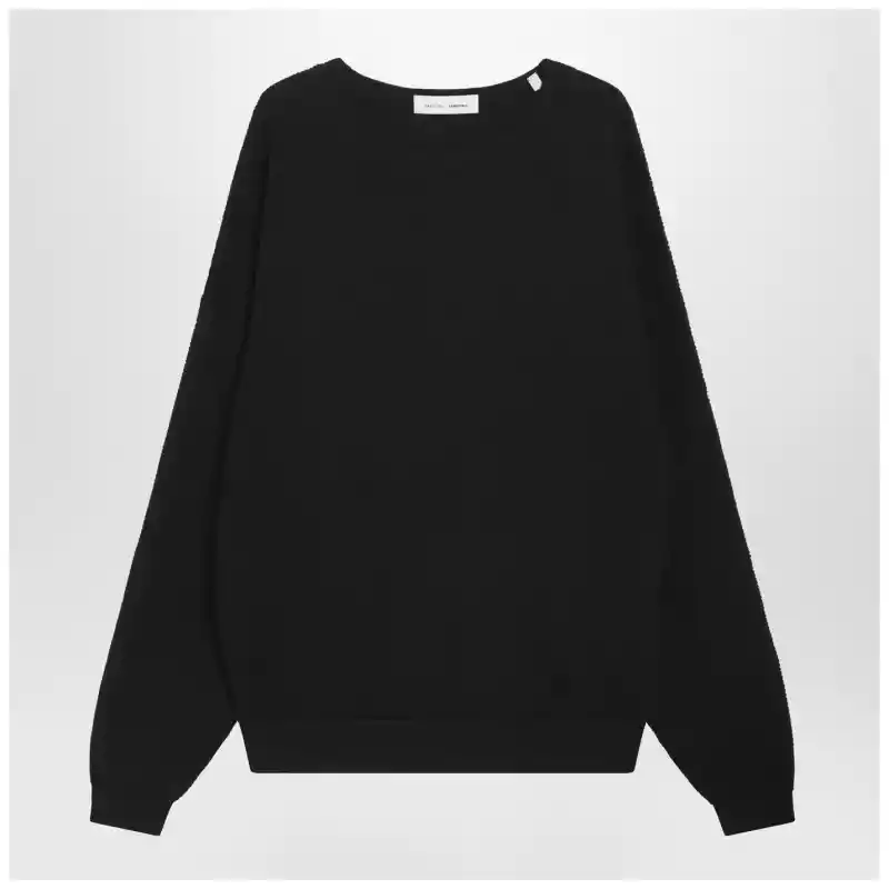 Fear of God Essentials Black waffle-knit sweatshirt