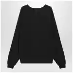 Fear of God Essentials Black waffle-knit sweatshirt