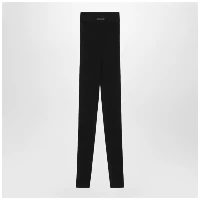 Fear of God Essentials Black leggings in stretch Waffle fabric