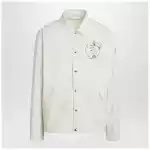 Moncler Genius White Satsuma shacket in canvas and nylon