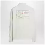 Moncler Genius White Satsuma shacket in canvas and nylon