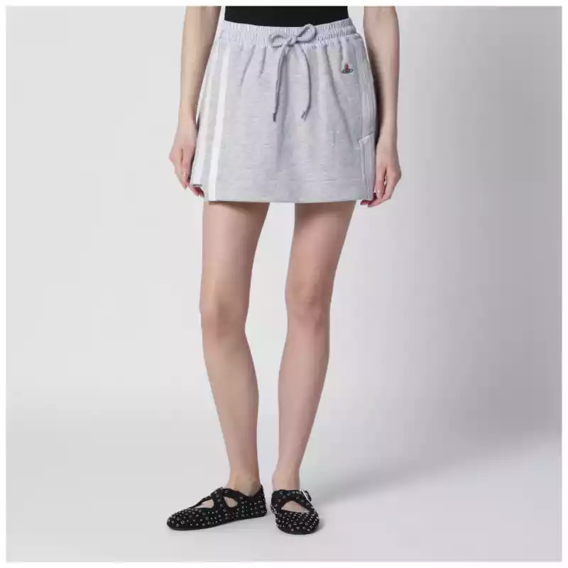 Vivienne Westwood Grey mini skirt with Orb logo