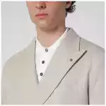 Tagliatore Beige double-breasted cotton jacket