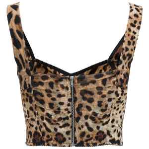 Dolce & Gabbana Leopardo Bustier Top