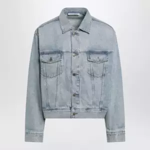 Fear of God Essentials Light blue vintage-effect denim jacket