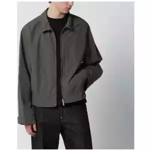 Dries Van Noten Khaki zip-up jacket