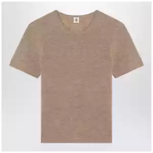 the garment Camel colour Como sweater in wool