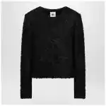 the garment Recycled wool blend black Vienna jacket