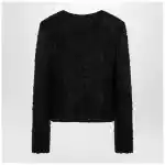 the garment Recycled wool blend black Vienna jacket