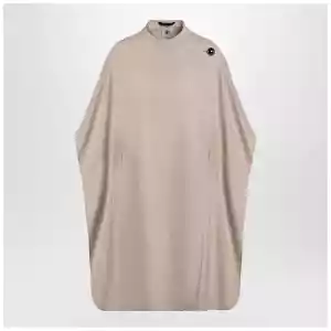the garment Beige wool-blend cape