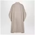 the garment Beige wool-blend cape