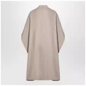the garment Beige wool-blend cape