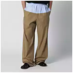 Dries Van Noten Trousers with contrasting waistband